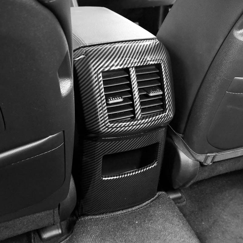 FUEISOF Für Kia Sportage NQ5 2023 2024 ABS Auto Hinten Luftauslass Lüftungsrahmen Blenden Abdeckung (Kohlefaser) von FUEISOF