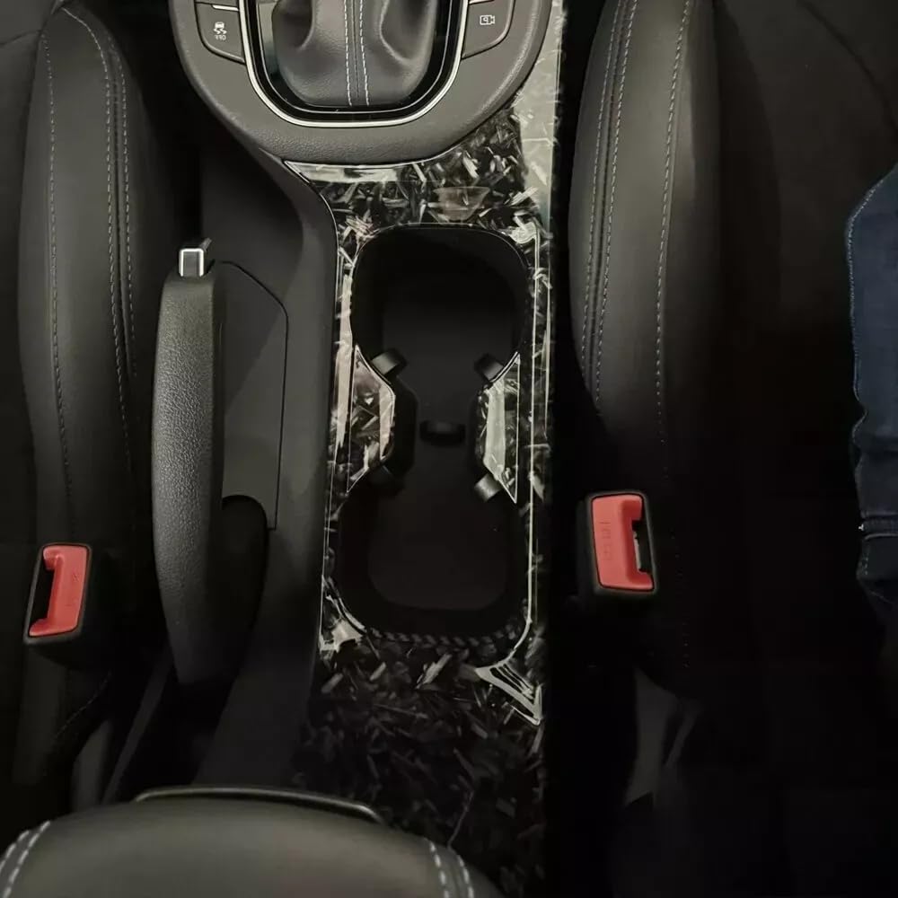 FUEISOF für Hyundai I30 2017-2024 Becherhalter Blende Abdeckung Rahmen ABS (Geschmiedete) von FUEISOF