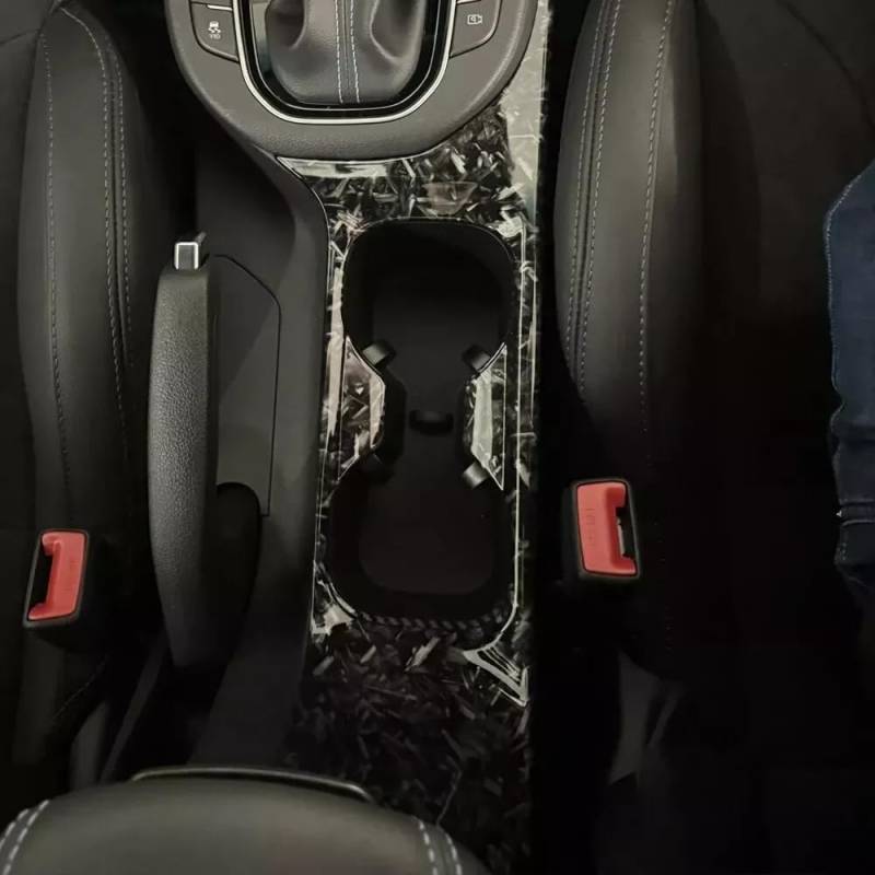 FUEISOF für Hyundai I30 2017-2024 Becherhalter Blende Abdeckung Rahmen ABS (Geschmiedete) von FUEISOF