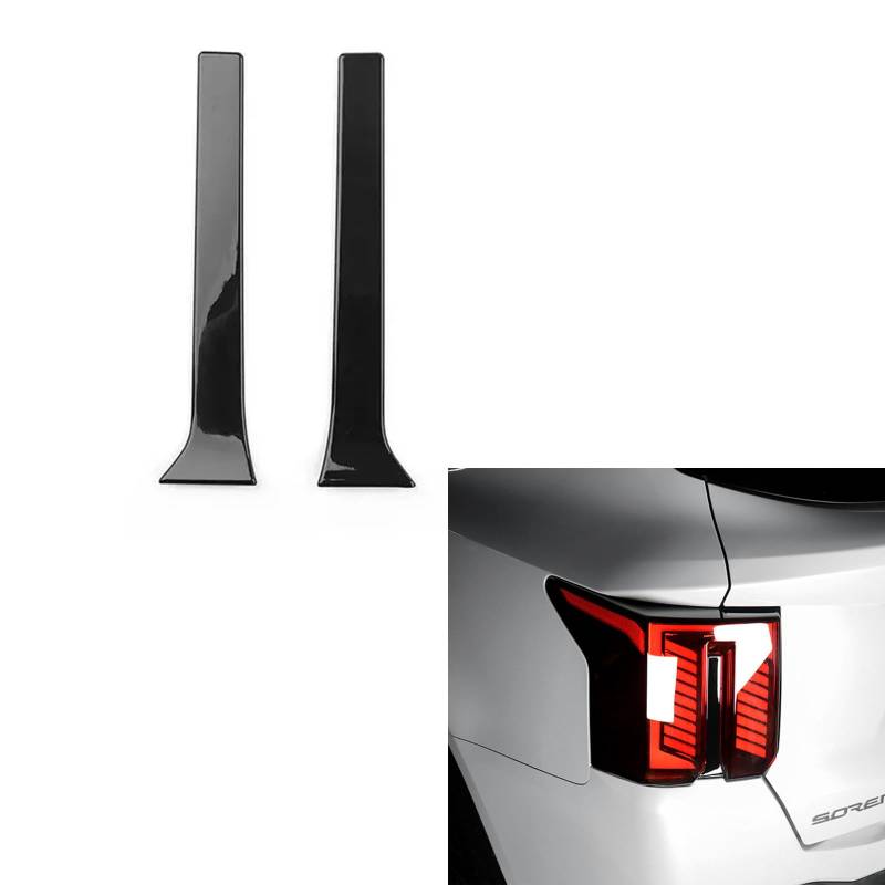 FUEISOF für Kia Sorento IV MQ4 2021-2023 Hinten Kontrolle Rücklicht Abdeckung ABS (Schwarz) von FUEISOF