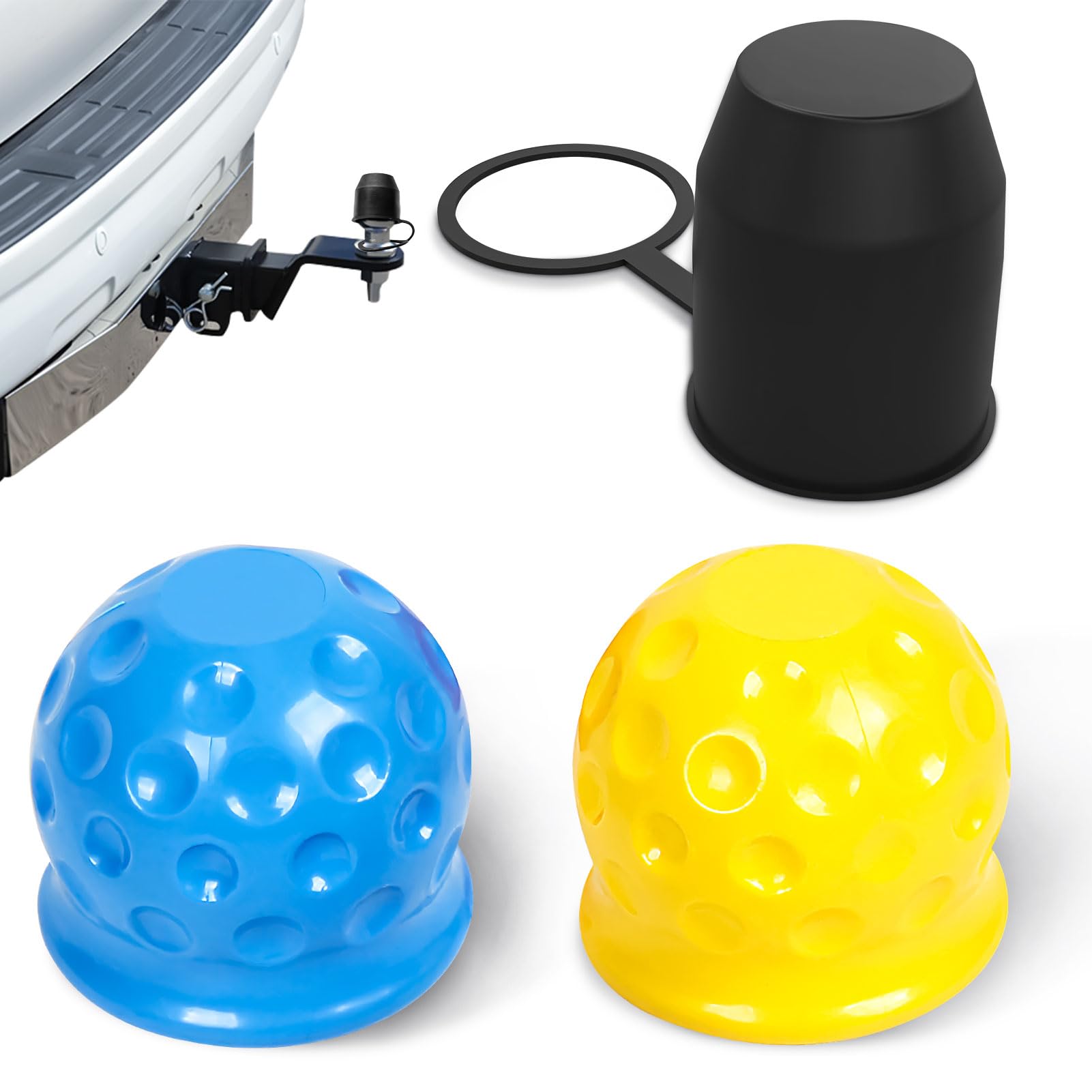 FUFRE Anhängerkupplung Schutzkappe Kugel, Universal 50mm Anhängerkupplung Abdeckung, Anhängerkupplung Kugelschutz Ersatzteile, Abdeckkappe Anhängerkupplung für Auto Kugelkopf Kupplung Schutzkappe (B) FUFRE Anhängerkupplung Schutzkappe Kugel, Universal 50mm Anhängerkupplung Abdeckung, Anhängerkupplung Kugelschutz Ersatzteile, Abdeckkappe Anhängerkupplung für Auto Kugelkopf Kupplung Schutzkappe (B) von FUFRE