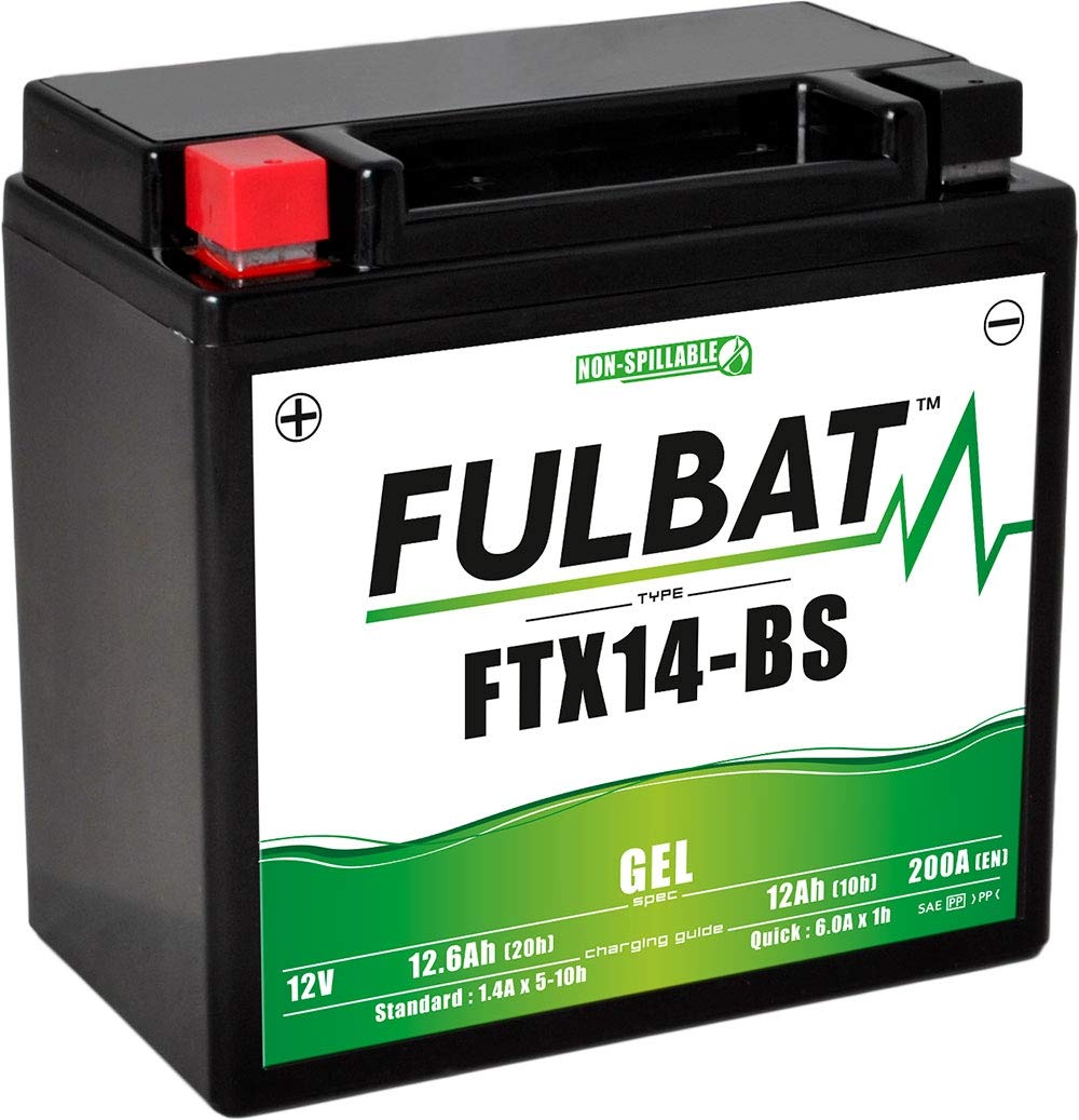 Batterie Fulbat YTX14-BS Gel 12V 12Ah (Wartungsfrei) von Fulbat