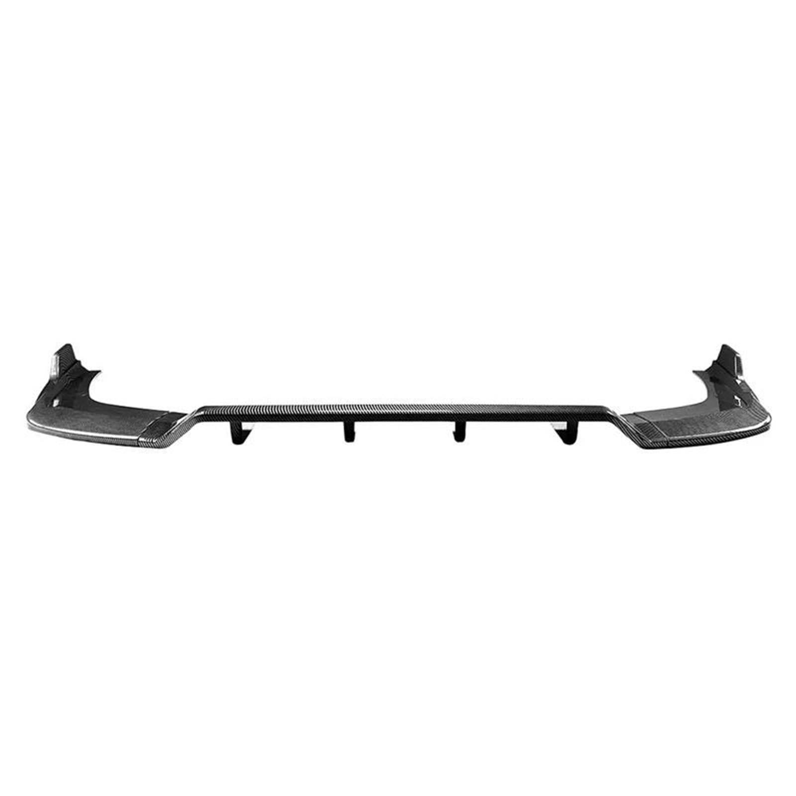 Heckspoiler Für A3 8Y Sline 2021-2024 Auto Untere Heckstoßstange Lip Diffusor Spoiler Splitter Protector Deflektor Schutz Auto Heckstoßstange Diffusor(Carbon Black) von FULUSIC