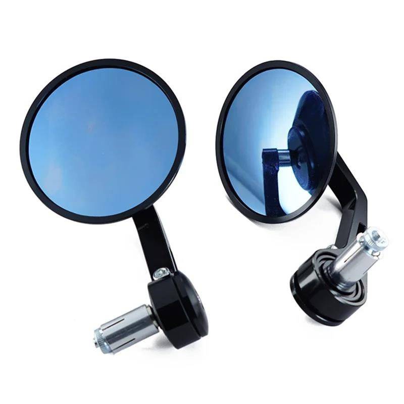 FULUSIC Motorrad-Rückspiegel Lenkerendenspiegel Bar End Spiegel Retro Lenker Spitze Rückspiegel für Zontes G1 125, ZT125, G1, ZT125U, ZT 125U, links, verstellbar, zusammenklappbar von FULUSIC