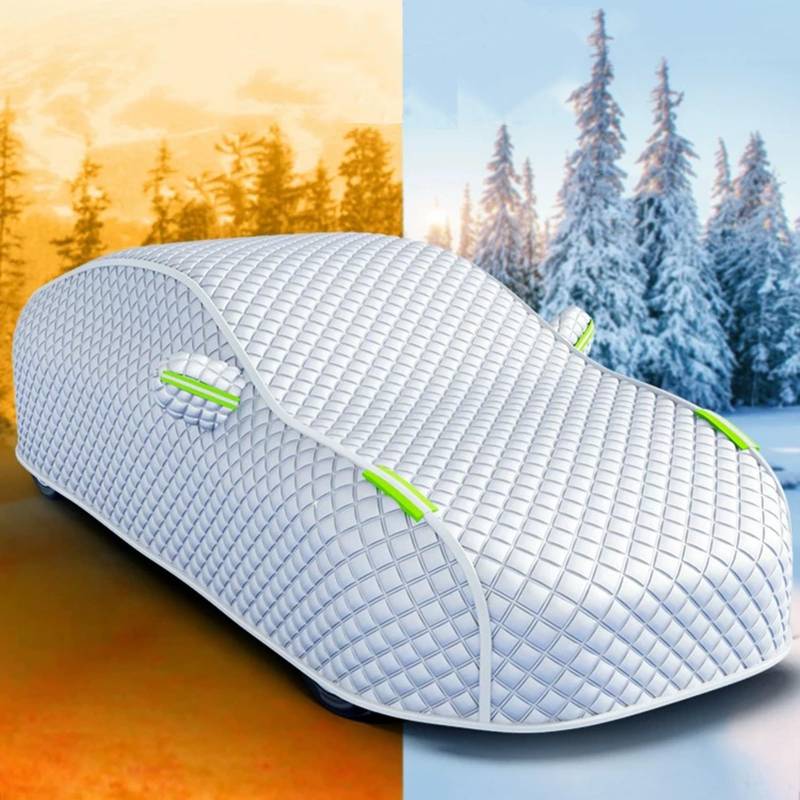 Autogarage Abdeckung Hagelschutz für Skoda Kamiq 2024,Winter Abdeckplane Auto Autoabdeckung Vollgarage Schutz vor Schnee Frost und Hagel von FUNEAER