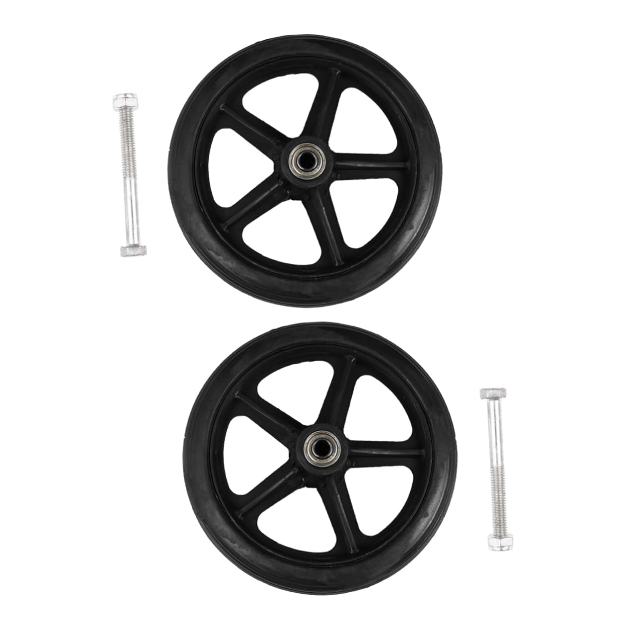 FUNNETOYU 2Stücke Vorderrad Zubehör Vollreifen Kleinrad Schwarz für Manuelle Rollstühle und Wartungsfrei Einfach zu Installieren Ersatzteile FUNNETOYU 2Stücke Vorderrad Zubehör Vollreifen Kleinrad Schwarz für Manuelle Rollstühle und Wartungsfrei Einfach zu Installieren Ersatzteile von FUNNETOYU