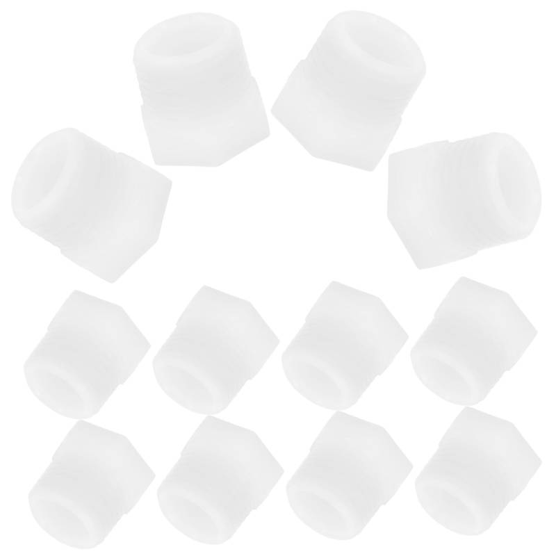 FUNOMOCYA 12 Stück Rv -zubehör Komponente Stopper Wasser Abfluss Ablassschraubensatz Rv-ablassschraube Ersetzen Ablassstopfen-set Für Wohnmobile Wohnmobil-tools Weiß Pvc von FUNOMOCYA