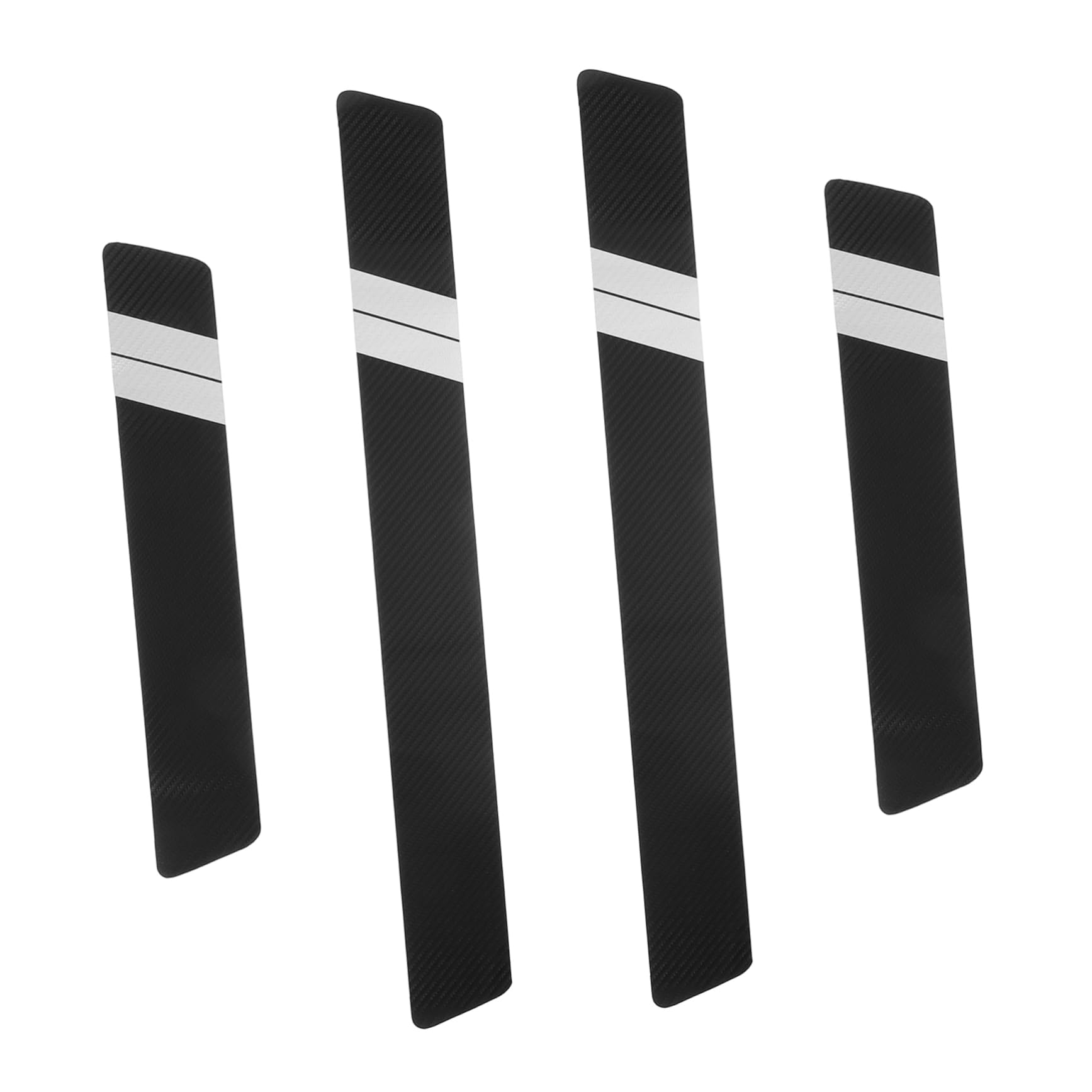 FUNOMOCYA 4Stücke Carbon Autotüraufkleber Schutz für Türschwellen PU Design Kratzfest und Vielseitig Einsetzbar für Fahrzeugmodelle von FUNOMOCYA