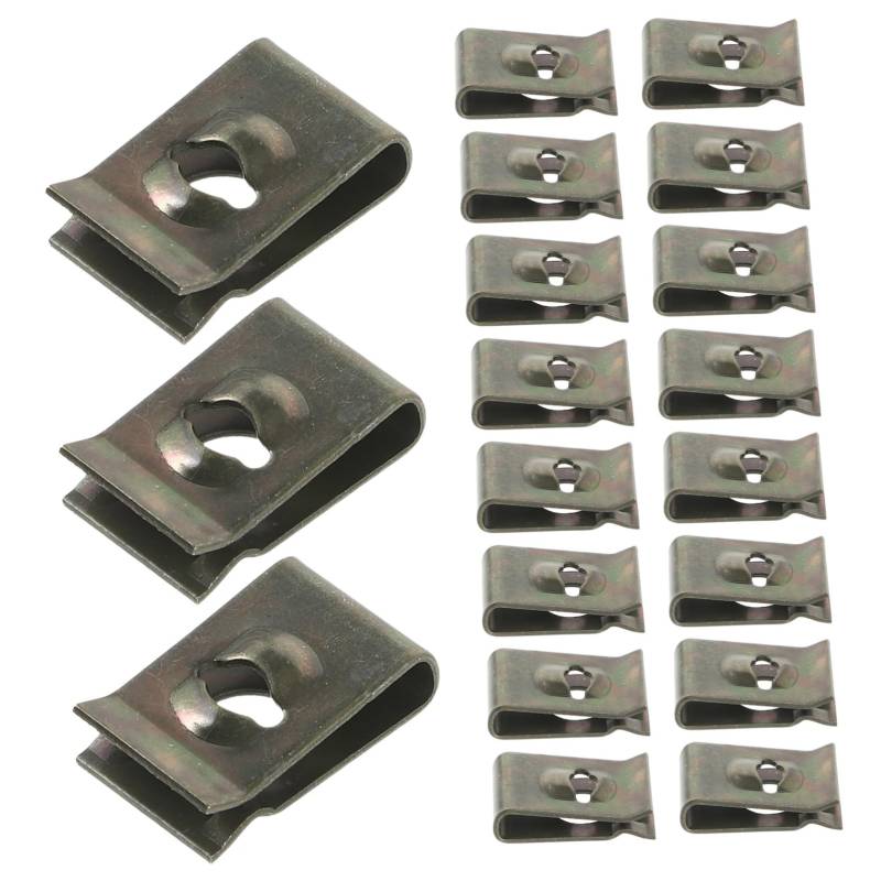FUNOMOCYA 50Stücke U Förmige Stoßfänger Halteklammern Universelle Befestigungsclips für Autos Kfz Retainer Clips für Stoßstangen Karosserieteile und Autoinnenraum von FUNOMOCYA