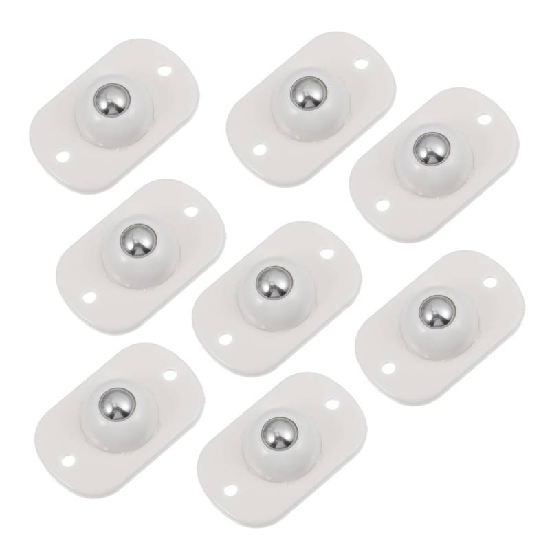 FUNOMOCYA 8 Stück Riemenscheibe Universalrad Zauberer selbstklebende Schwenkräder Klebende Lenkrollen Praktische Klebelenkrollen selbstklebende Minirolle Rotation klebrige Riemenscheibe Abs von FUNOMOCYA