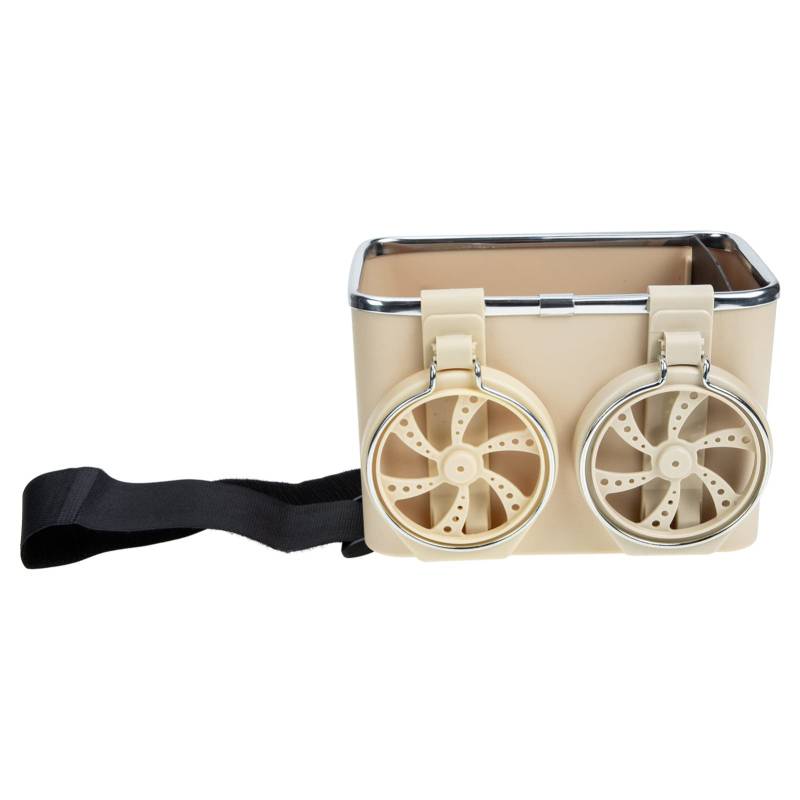 FUNOMOCYA Aufbewahrungsbox Ihr Organizer Großer Praktischer Konsolen Getränkehalter Auto Armlehnen Getränkehalter Autos Multifunktionale Mittelkonsole Auto Müllsack Gelb Abs von FUNOMOCYA