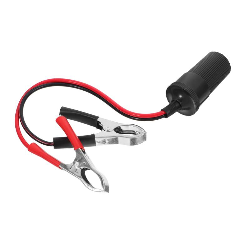FUNOMOCYA Autobatterieklemmen mit Alligator Clips Zigarettenanzünder Buchse Kabelklemmen für Sichere Verbindung und Zuverlässigen Einsatz im Fahrzeug von FUNOMOCYA