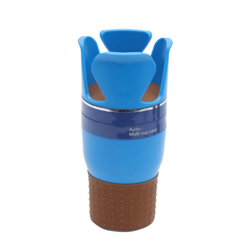 FUNOMOCYA Getränkehalter Multifunktionales Becheretui Autocuphalter Becherhalter Dein Trinkflasche Mit Tassenträger Cupinhaber Für Ihr Auto Automatischer Speicher Auto Tasse Blue von FUNOMOCYA
