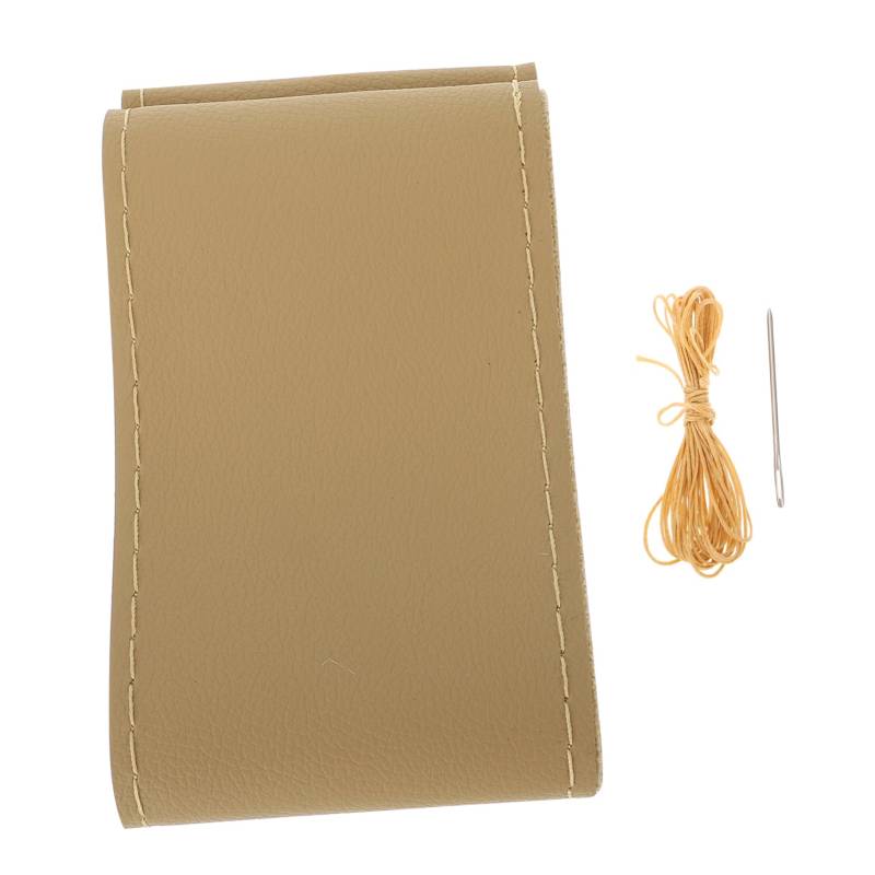 FUNOMOCYA Lenkradabdeckung Lenkradbezug Lenkungsabdeckung Leder Lenkradumhüllung Auto lenkung Abdeckung Beige von FUNOMOCYA