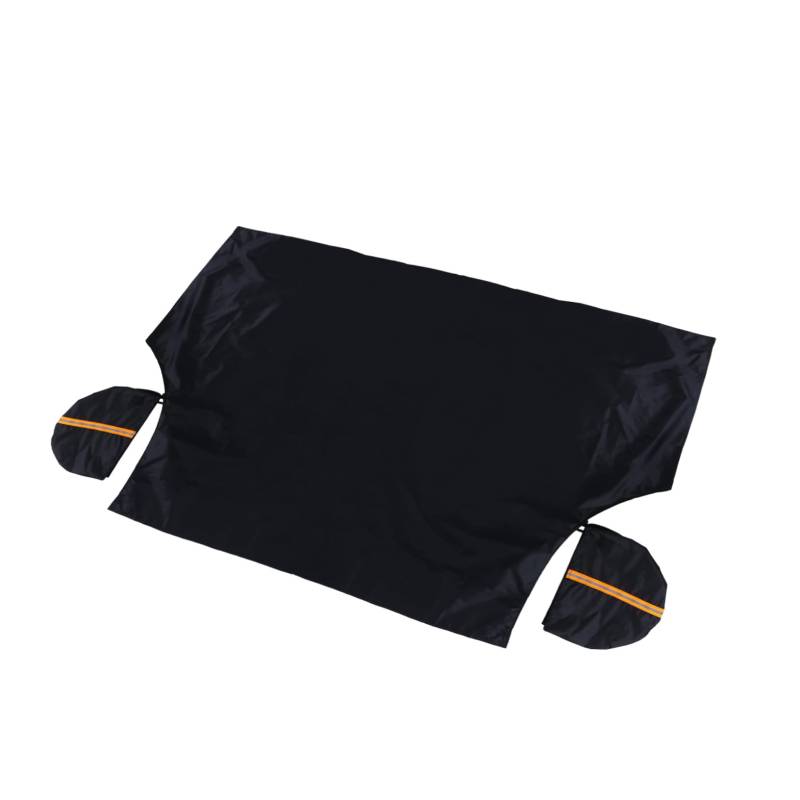 FUNOMOCYA Sonnenschirmabdeckung wintercover Auto winterabdeckung autosonnenschutz Frostschutzabdeckung autoabdeckungen Schnee Winterautoabdeckung Fensterschutz Eisdecke Seidenpolyester Black von FUNOMOCYA