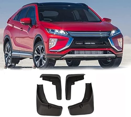 4 Stück Auto Schmutzfänger Spritzschutz für Mitsubishi Eclipse Cross 2018-2023, Vorne Und Hinten KotflüGel Staubdichter Auto-Styling ZubehöR von FUNSIE