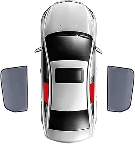 Auto-Sonnenschutz für Audi A3 (8V) Hatchback 2012 2013 2014 2015 2016 2017, Auto-Sonnenblende UV-Schutz Wärmeisoliert Schutz der Privatsphäre,B/2pcs-rear-doors von FUNSIE