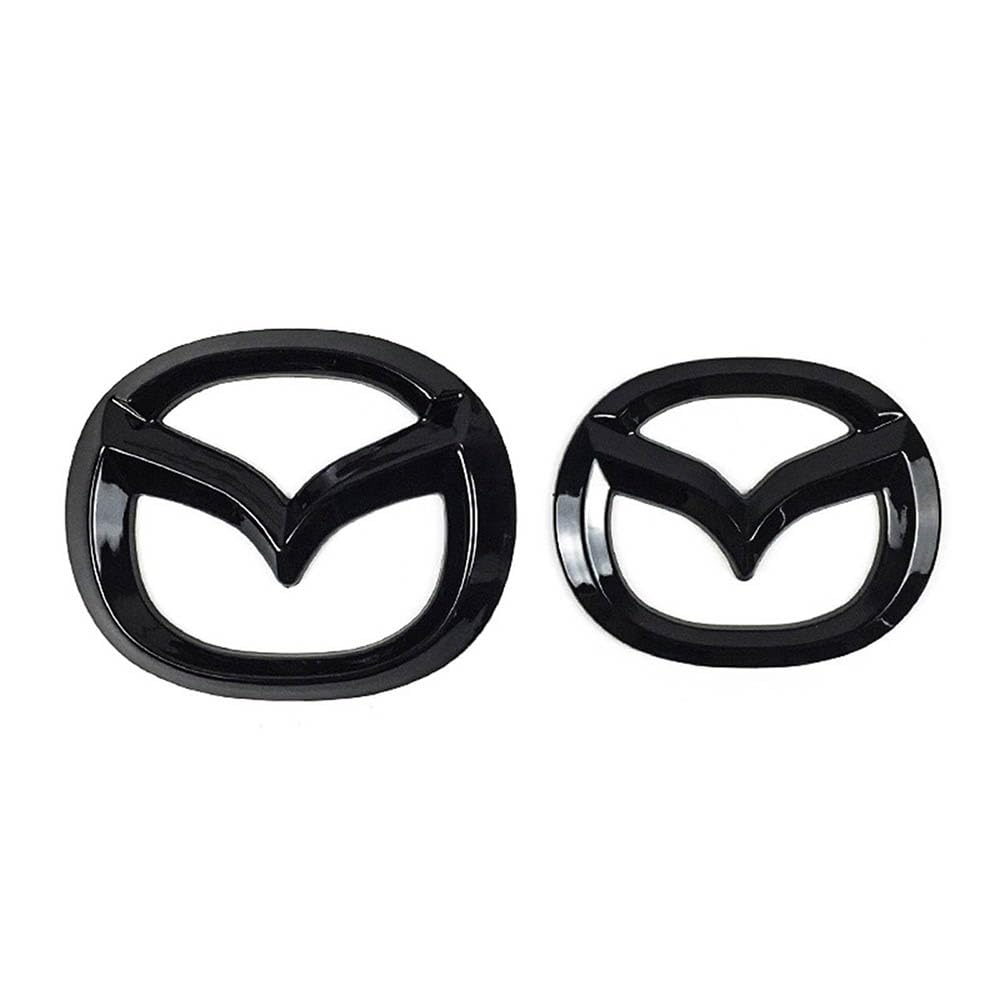 Auto Embleme Für Mazda CX-30 2019 2020 2021 2022 2023,Heckkoffer Emblem Logo Abdeckung Abzeichen Aufkleber Selbstklebend Karosserie Styling Anbauteile Zubehör,Black-White von FURLOU