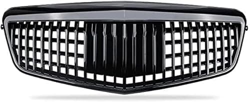 Auto Front Kühlergrille für Mercedes Benz E Class W212 2009 2010 2011 2012 2013, Frontstoßstange Radiator Kühlergrille, Mittelnetz Grilles Racing Grill, Auto Styling Zubehör,Black von FURLOU