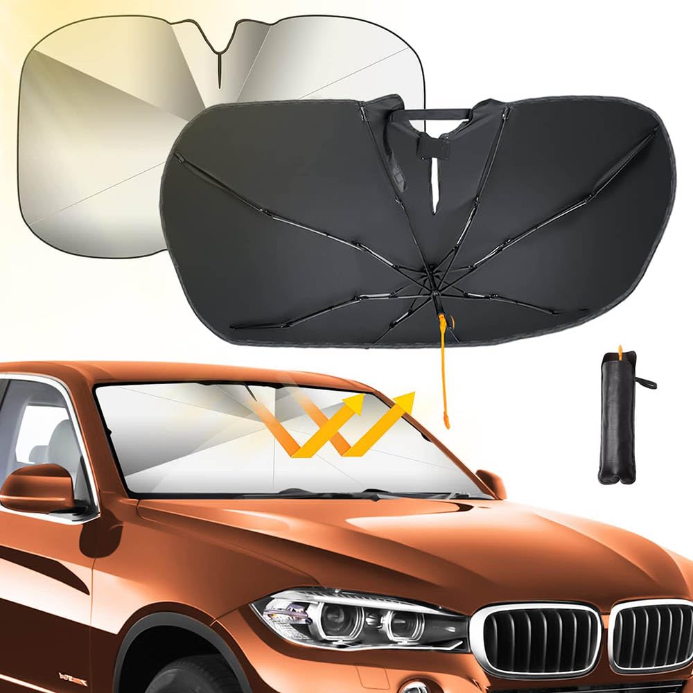 Auto Frontscheibe Sonnenschirm für Tesla Model X Model Y Roadster,Wärmeisolierung Sonnenschirm Verstellbarer Stange UV-Schutz Sonnenschutz Faltbarer Zubehör,79cm*140cm Auto Frontscheibe Sonnenschirm für Tesla Model X Model Y Roadster,Wärmeisolierung Sonnenschirm Verstellbarer Stange UV-Schutz Sonnenschutz Faltbarer Zubehör,79cm*140cm von FURLOU