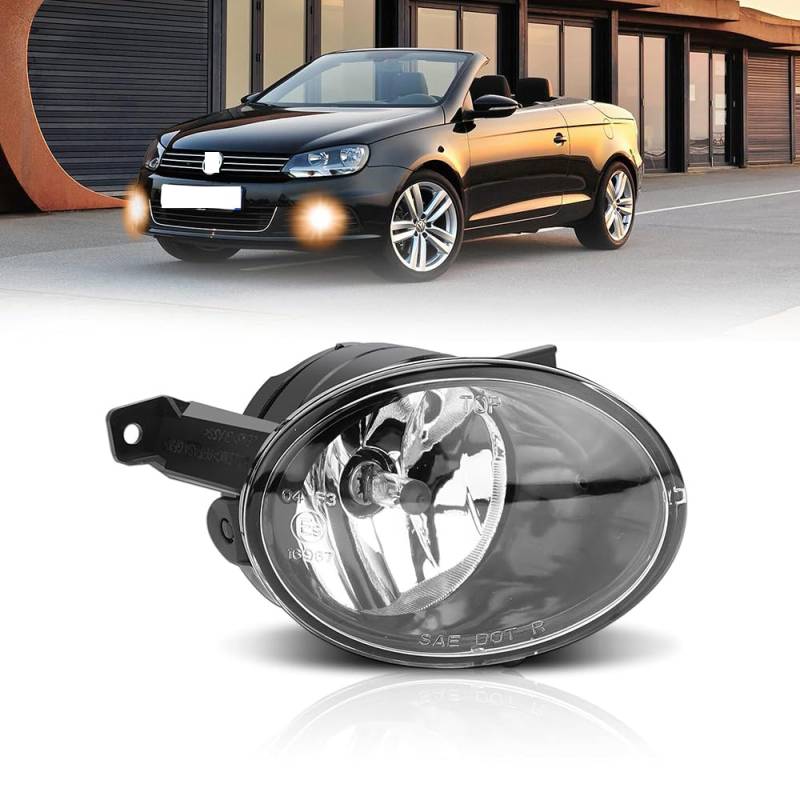 FURLOU Auto Nebelscheinwerfer Zubehör für VW Touareg 2011-2014,Frontstoßstange Frontscheinwerfer Fernlicht Leuchten Beleuchtung Ersatz Klar Leuchtenteile,left von FURLOU
