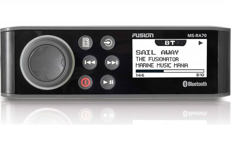 Fusion MS-RA70 Radio mit 4 x 50 W AM/FM/Bluetooth 2-Zonen USB drahtlose Steuerung für Fusion Link App. von Garmin