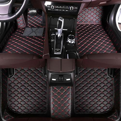 Auto Fußmatten für CRV CR-V 2. Generation 2002 2003 2004 2005 2006, Wasserdicht rutschfest PU Leder Volle Abdeckung Schutz Bodenbelag Innenraum Zubehör,A/BlackRed Auto Fußmatten für CRV CR-V 2. Generation 2002 2003 2004 2005 2006, Wasserdicht rutschfest PU Leder Volle Abdeckung Schutz Bodenbelag Innenraum Zubehör,A/BlackRed von FUSKL