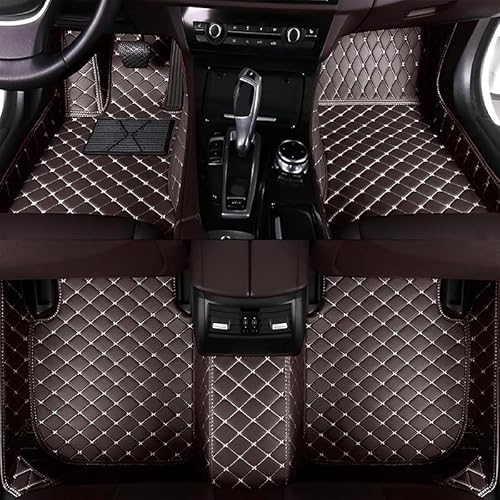 Auto Fußmatten für Mitsubishi Eclipse Cross 2018 2019 2020 2021, Wasserdicht rutschfest PU Leder Volle Abdeckung Schutz Bodenbelag Innenraum Zubehör,A/Coffee Auto Fußmatten für Mitsubishi Eclipse Cross 2018 2019 2020 2021, Wasserdicht rutschfest PU Leder Volle Abdeckung Schutz Bodenbelag Innenraum Zubehör,A/Coffee von FUSKL