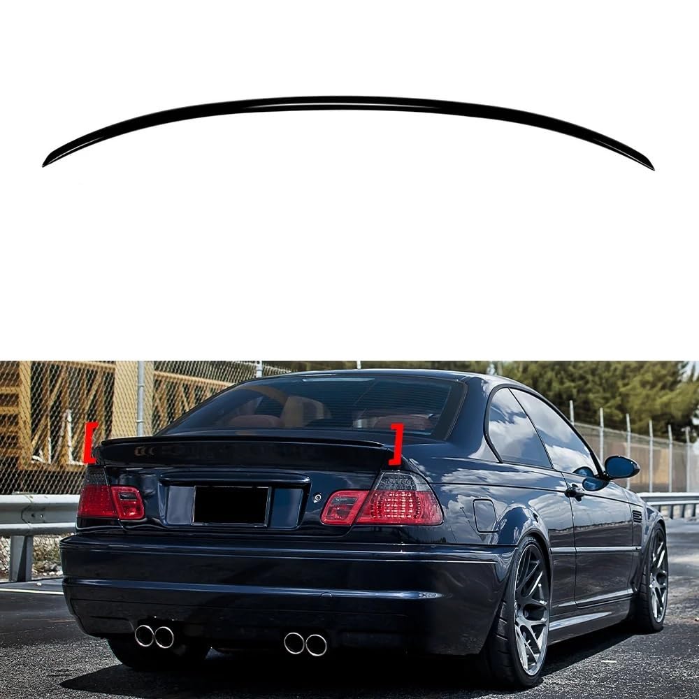 Kofferraumdeckel Spoiler Für E46 Für 3 Serie 1999 2000 2001 2002 2003 2004 2005 Hinten Stamm Deckel Spoiler Flügel Heckspoiler Kofferraumspoiler von FUYRHP