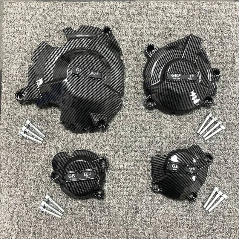 Motorabdeckung Motorrad Motorabdeckung Motorrad Lichtmaschine Kupplung Schutz Zubehör Für GSX-S750 L7 - M2 2017-2023 von FUYRHP