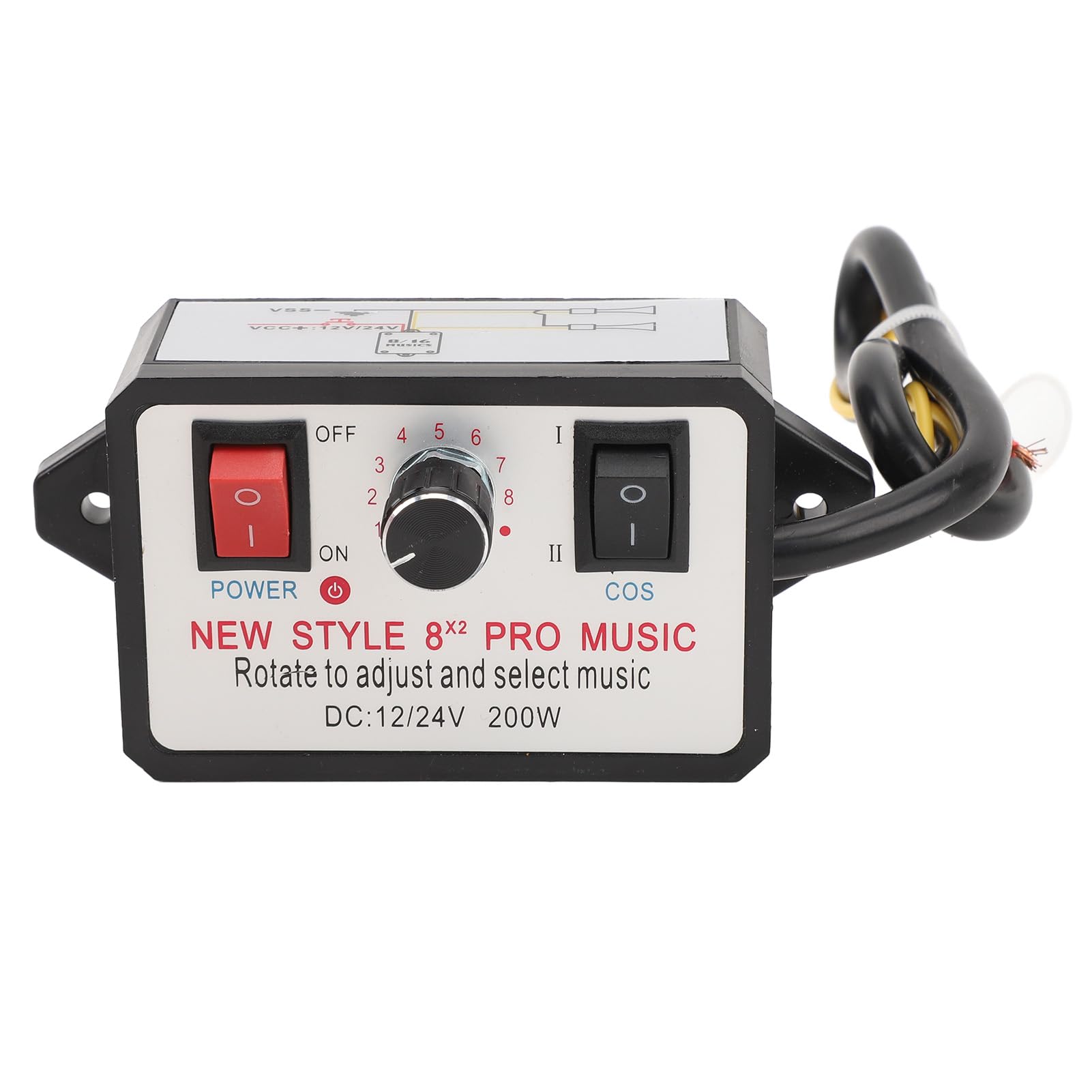 16 Soundeffekte Car Horn Controller, Installation, Überlast, verstärkte Akustik, passen für 12 V/24 V Fahrzeuge, einzigartiges Fahrerlebnis 16 Soundeffekte Car Horn Controller, Installation, Überlast, verstärkte Akustik, passen für 12 V/24 V Fahrzeuge, einzigartiges Fahrerlebnis von FUZHUI