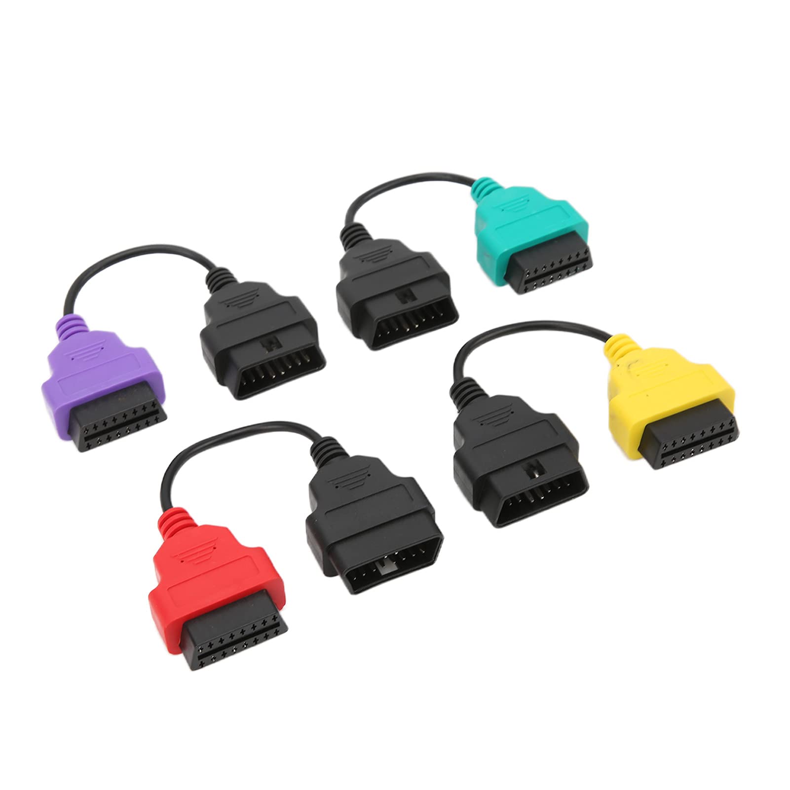 4pcs OBD2 Scanner Cable Adapter Set, Diagnostic Connectors for ECU, Includes Green/Red/Yellow/Cables for Accessing Different Vehicle 4pcs OBD2 Scanner Cable Adapter Set, Diagnostic Connectors for ECU, Includes Green/Red/Yellow/Cables for Accessing Different Vehicle von FUZHUI