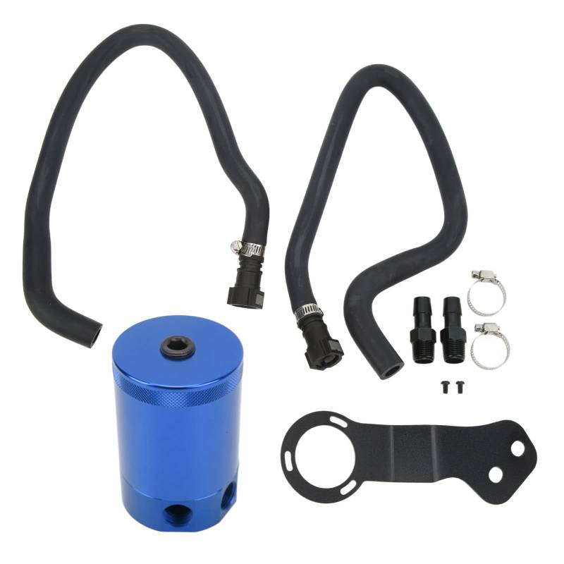 Baffled Aluminiumlegieröl -Öl -Can Can Kit, Austausch für SS 6.2L 2016, Dual -Port -System für eine effiziente Öl- und Lufttrennung, Installation mit Silikon (Blue) von FUZHUI