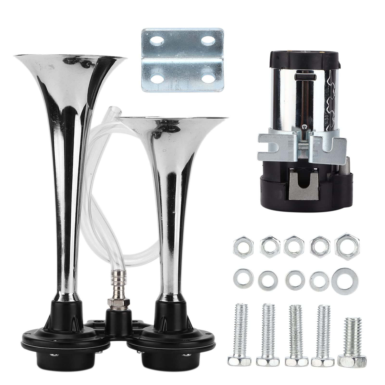 Dual Trompete 12 V 150 dB Lufthorn mit Kupferspule und Kompressor, Wetter, Installation für Autos SUVs Motorräder Boote Busse Dual Trompete 12 V 150 dB Lufthorn mit Kupferspule und Kompressor, Wetter, Installation für Autos SUVs Motorräder Boote Busse von FUZHUI
