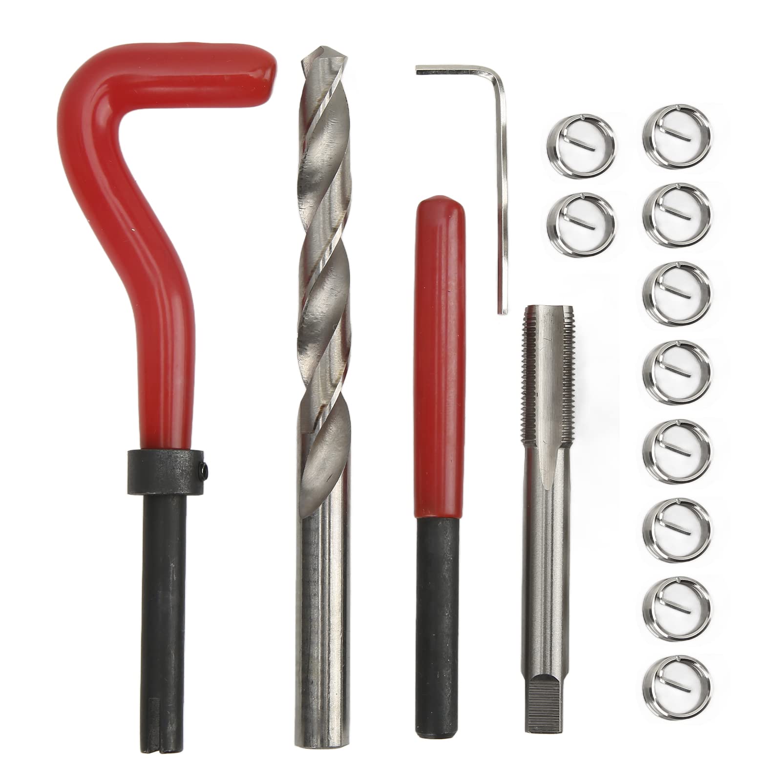 FUZHUI 15pcs M10x1.0x13,5 mm Fadenreparaturkit, Metallbohrer -Bit -TIPP und Gewindeeinsätze, ausgezeichnete Installationswerkzeugwerkzeug für die Maschine für die Maschine Reparatur FUZHUI 15pcs M10x1.0x13,5 mm Fadenreparaturkit, Metallbohrer -Bit -TIPP und Gewindeeinsätze, ausgezeichnete Installationswerkzeugwerkzeug für die Maschine für die Maschine Reparatur von FUZHUI