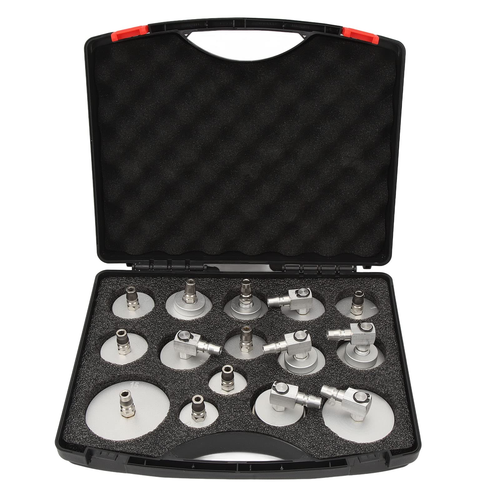 FUZHUI 15pcs Master -Zylinder -Adapter -Set, lecksichere Bremsflüssigkeitsblut, Universal für deutsche japanische koreanische europäische Automobile, dauerhafte Aluminiumlegierung, FUZHUI 15pcs Master -Zylinder -Adapter -Set, lecksichere Bremsflüssigkeitsblut, Universal für deutsche japanische koreanische europäische Automobile, dauerhafte Aluminiumlegierung, von FUZHUI