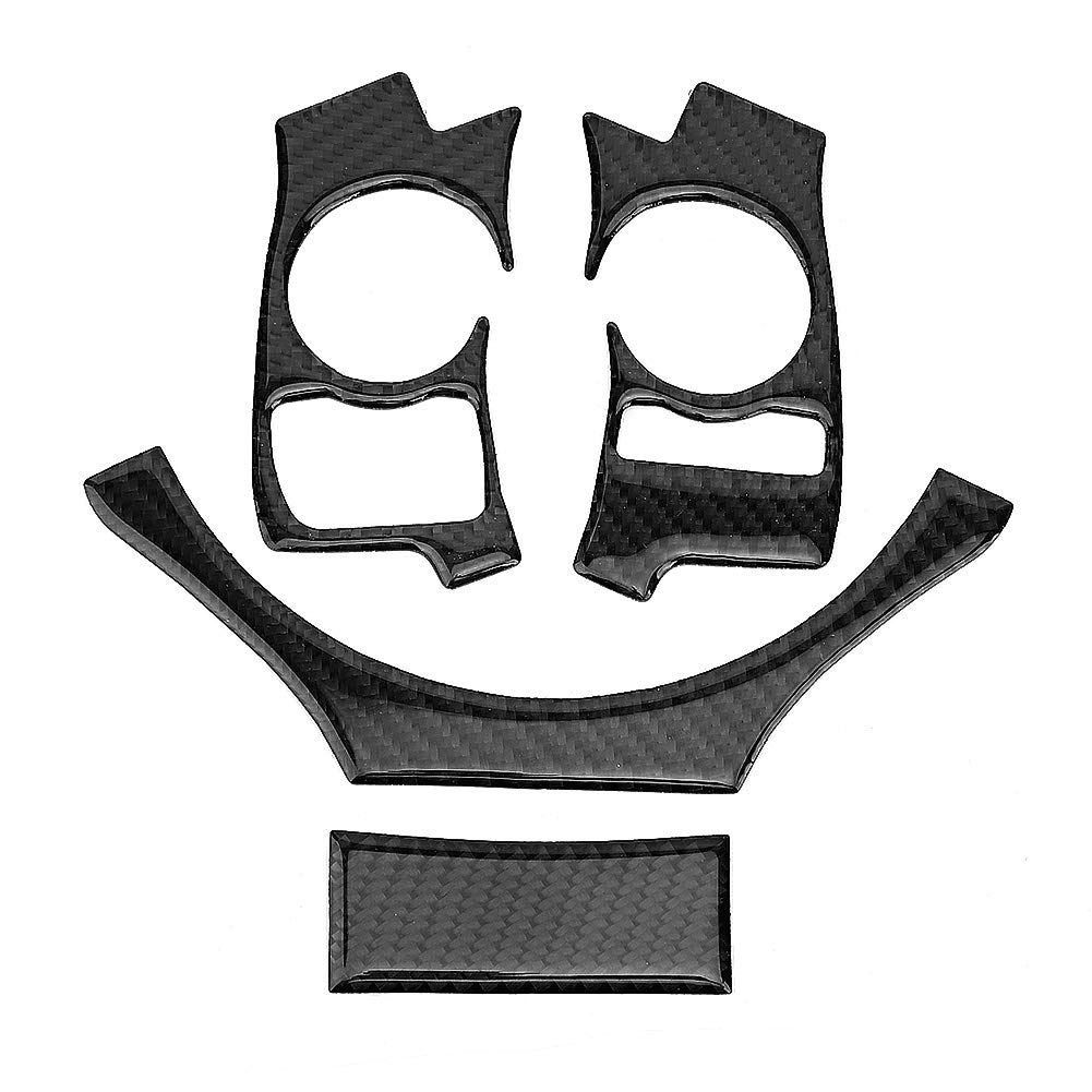 FUZHUI 4 Stück Carbon Lenkrad verkleidung Set für IS250 IS300 IS350 2014 2018, Luxuriöse Auto Innendekoration, Installation und Kratzer (A) von FUZHUI