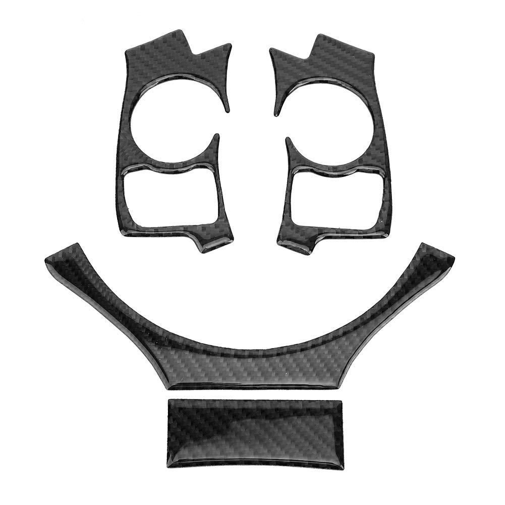 FUZHUI 4 Stück Carbon Lenkrad verkleidung Set für IS250 IS300 IS350 2014 2018, Luxuriöse Auto Innendekoration, Installation und Kratzer (B) von FUZHUI
