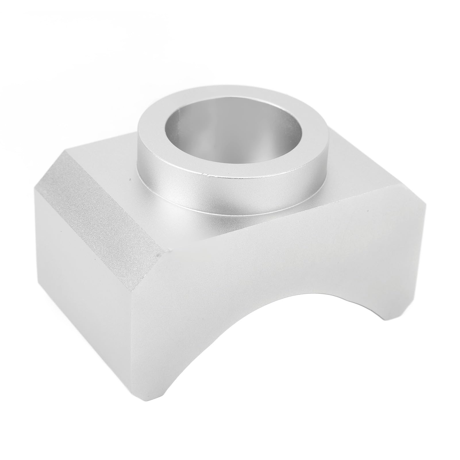 Wagenheber-Achsadapter, Hubsattel, tragbarer hydraulischer Wagenheber-Adapter aus Billet-Aluminium für Flaschenwagenheber, Wagenheber sichert Fahrzeuge von der Achse (Silver) von FUZHUI