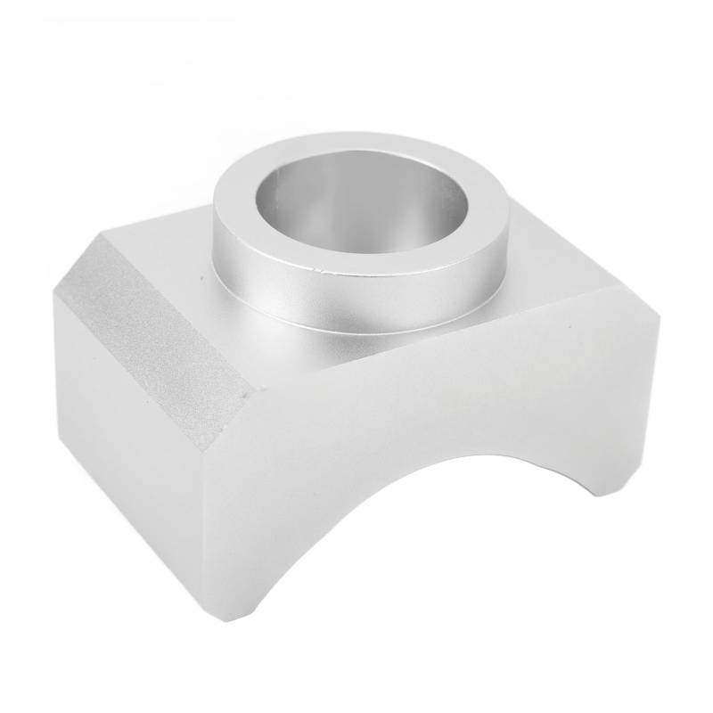 Wagenheber-Achsadapter, Hubsattel, tragbarer hydraulischer Wagenheber-Adapter aus Billet-Aluminium für Flaschenwagenheber, Wagenheber sichert Fahrzeuge von der Achse (Silver) von FUZHUI