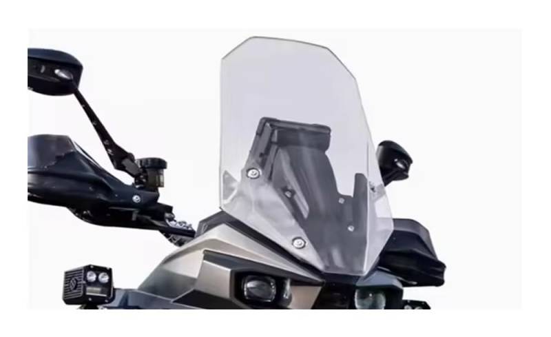 Motorrad Frontscheibe KY800X Zubehör Motorrad Erhöhte Windschutzscheibe Für Colove Kove 800X Rally KY 800X 800 X Windschutzscheibe Acryl Windschutzscheibe von FVCMNJDGE