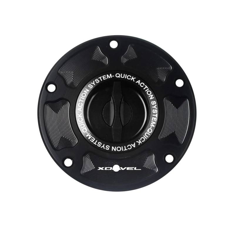 Motorrad Kraftstofftankdeckel Motorrad Zubehör CNC Quick Release Schwarz Keyless Kraftstoff Gas Tank Abdeckung Cap Fall Für Du&Cati Panigale V4 V4S V4R 2018-2020 von FVCMNJDGE