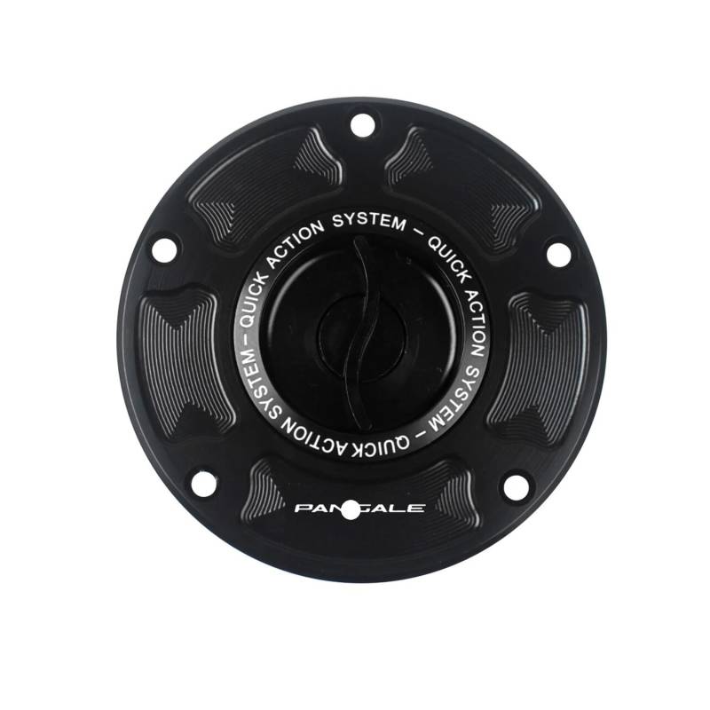 Motorrad Kraftstofftankdeckel Motorrad Zubehör CNC Quick Release Schwarz Keyless Kraftstoff Gas Tank Abdeckung Cap Fall Für Du&Cati Panigale V4 V4S V4R 2018-2020 von FVCMNJDGE