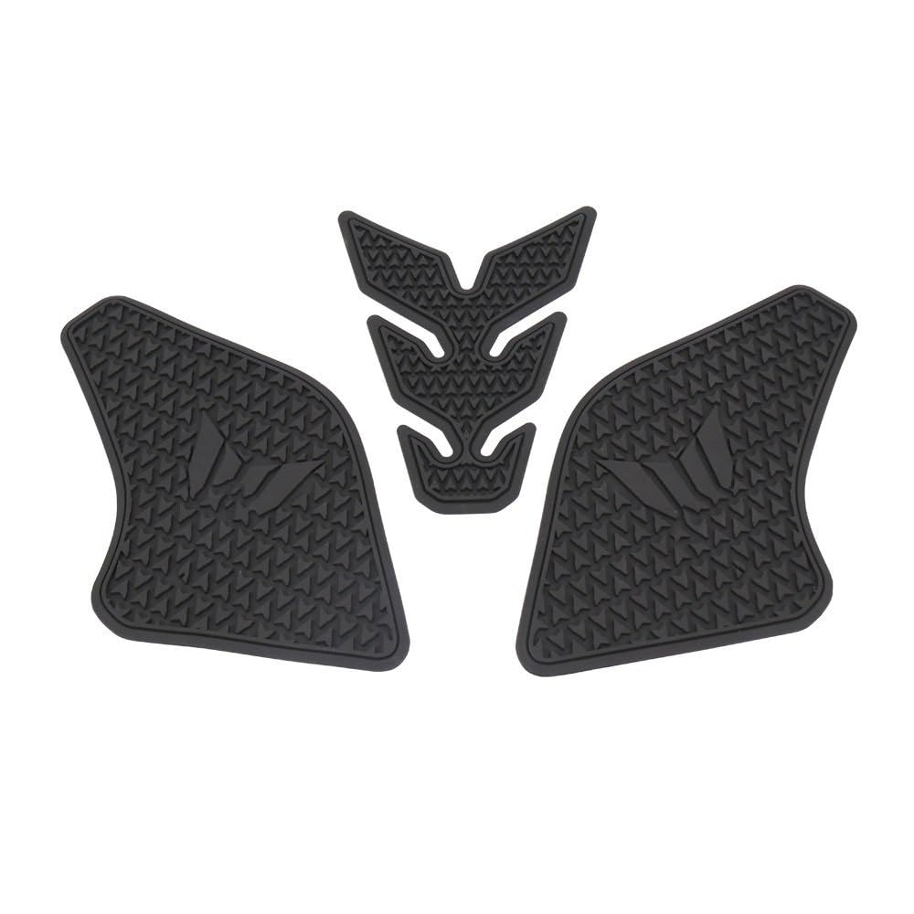 FVDHASVDO 2021 Motorrad Nicht-Slip Seite Kraftstoff Tank Aufkleber Wasserdicht Pad Gummi Aufkleber Für MT07 MT-07 MT 07(A Set) von FVDHASVDO