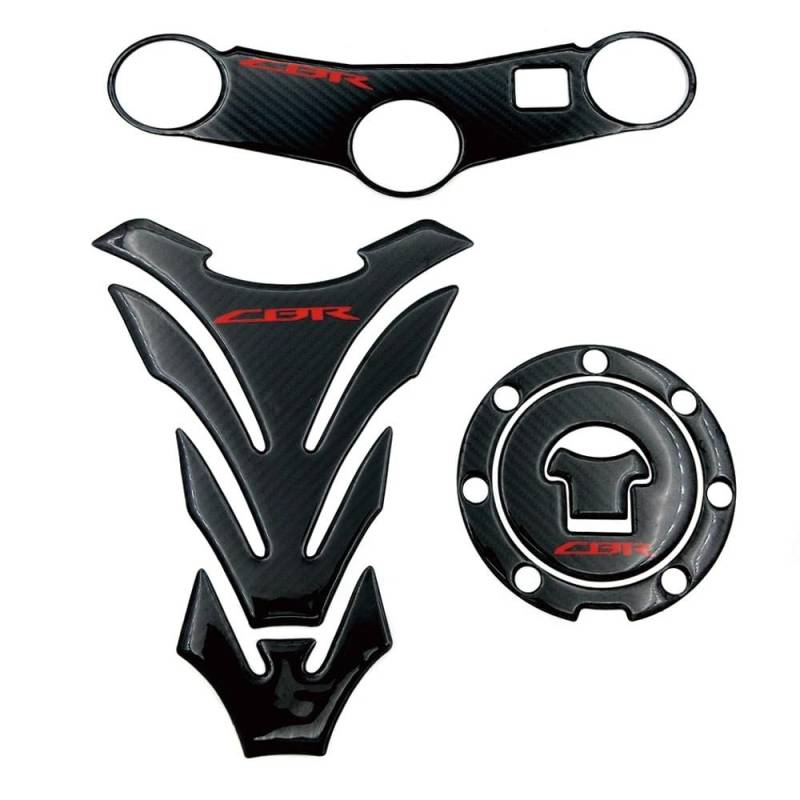 FVDHASVDO Motorrad-Kraftstofftank-Schutzaufkleber, Kohlefaser-Schutzaufkleber Für CBR600RR CBR 600RR 2003 2004(6) von FVDHASVDO