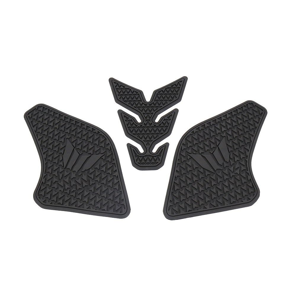 FVDHASVDO Motorrad Nicht-Slip Seite Kraftstoff Tank Aufkleber 2021 2022 2023 Für MT07 MT-07 wasserdichte Pad Gummi Aufkleber(A Set) von FVDHASVDO