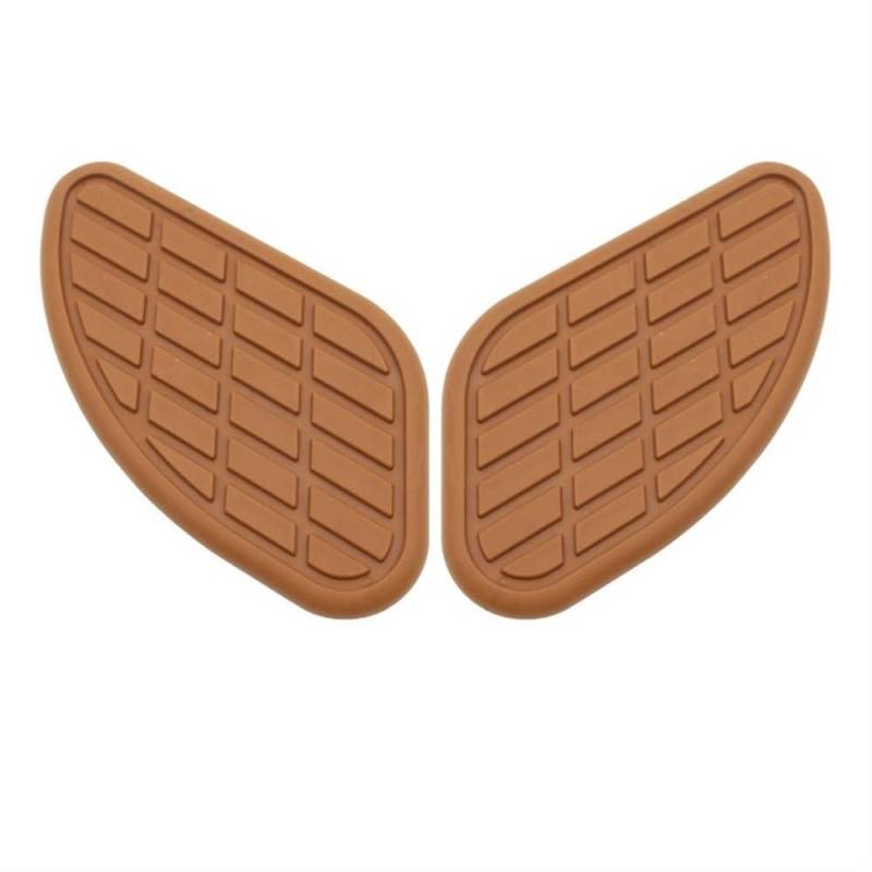 FVDHASVDO Universal Retro Motorrad Kraftstoff Tank Gummi Aufkleber Schutz Knie Kraftstoff Tank Pad Grip Aufkleber Anti-rutsch-Matte Für (8) von FVDHASVDO