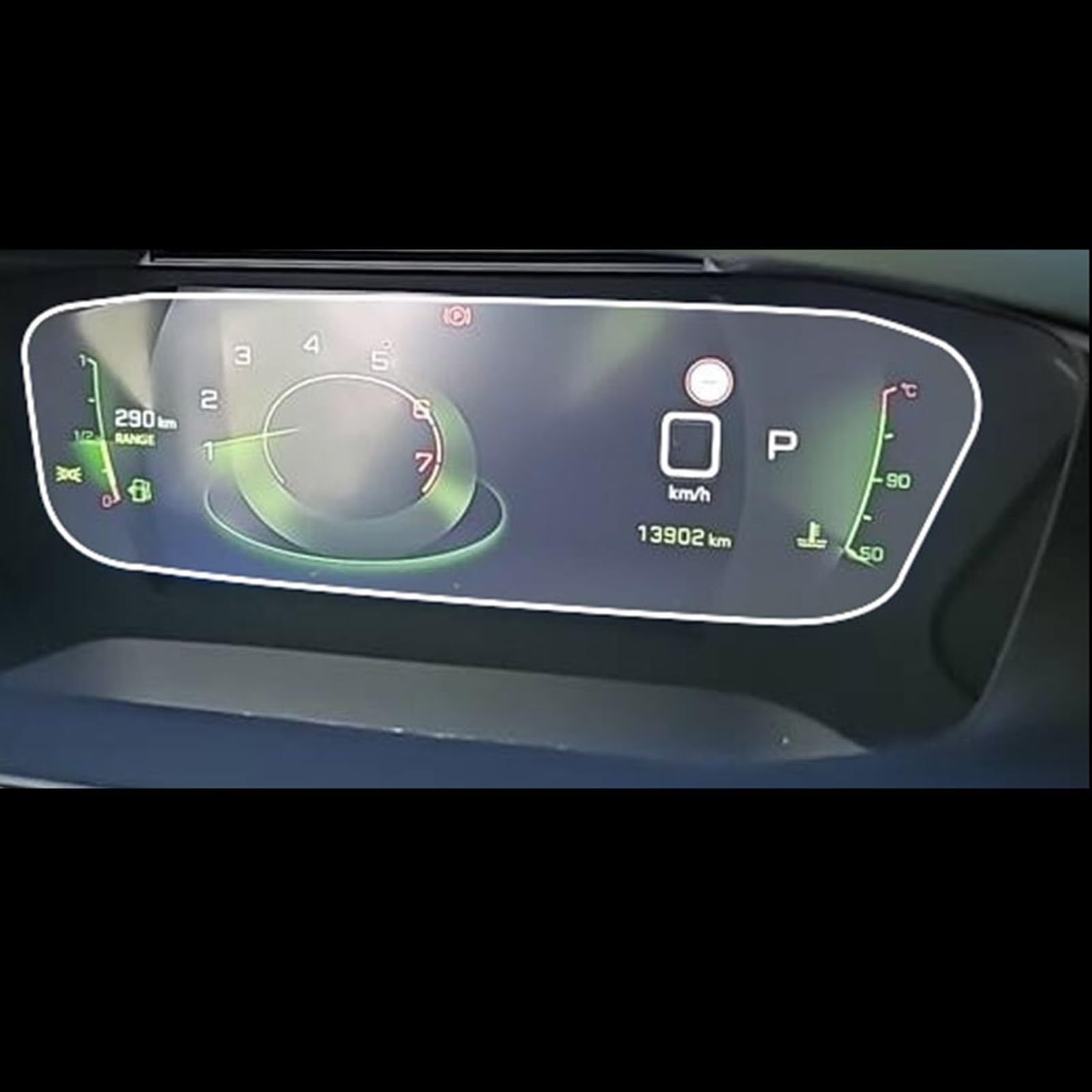 FVGOKMNA 10 Zoll kompatibel mit Peugeot 208 2023 GPS-Navigation LCD-Bildschirm gehärtetes Glas Schutzfolie Anti-Fingerabdruck-Folie Innendekoration GPS Transparent Schutzfolie(Dash Board) von FVGOKMNA