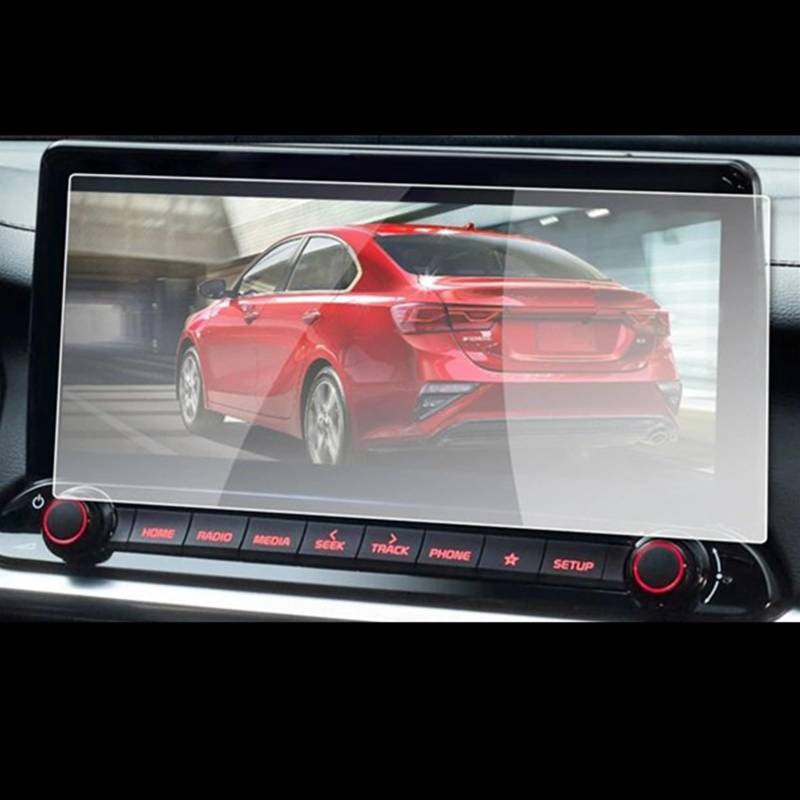 FVGOKMNA 265 X 120 Mm, 2 Stück, 10,25 Zoll, Kompatibel Mit K&ia Für Forte 2021, Auto-Navigationsdisplay, Displayschutzfolie, Auto-Innenraum-PET-Folie, Scrren-Abdeckung GPS Transparent Schutzfolie von FVGOKMNA