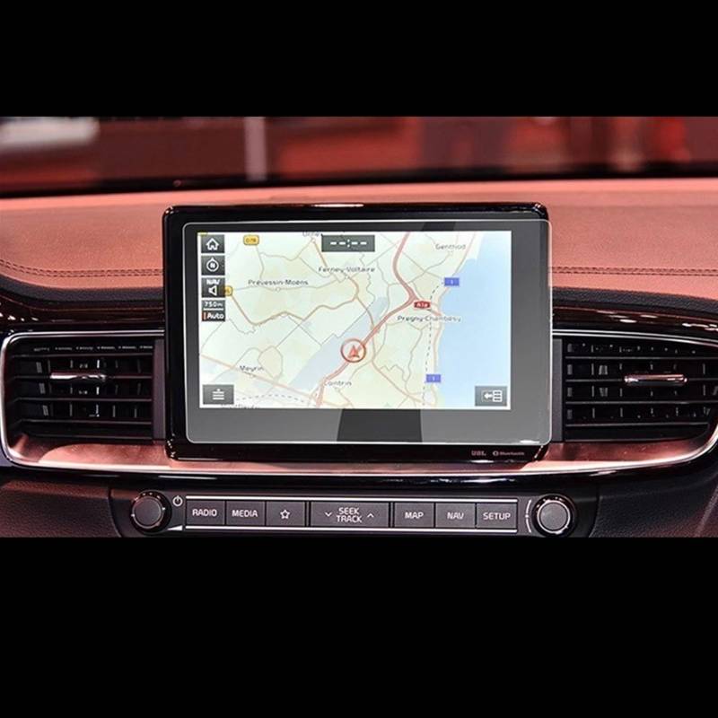 FVGOKMNA 8 Zoll Kompatibel Mit K&ia Für Ceed CD GT Für Tellu Ride 2019 2020 Auto-Navigations-Displayschutzfolie Auto-Innenraum Aus Gehärtetem Glas Film Refit GPS Transparent Schutzfolie von FVGOKMNA